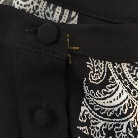 Boho Paisley Geometric Print Dress Uneven Hem - Picture 8 of 9